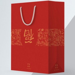 中国红福字手提袋