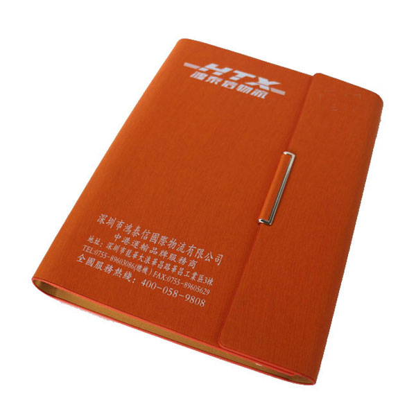 商务笔记本可凸烫金印logo